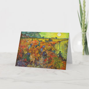 Tarjeta Vincent van Gogh - El Viñedo Rojo