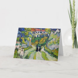 Tarjeta Vincent van Gogh - Escalera en Auvers