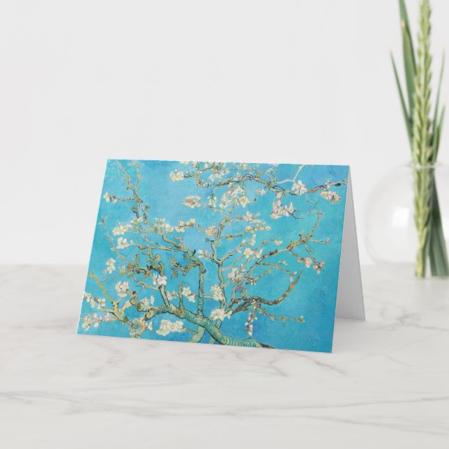 Tarjeta Vincent van Gogh - Flor de Almendro (Anverso)