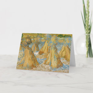 Tarjeta Vincent van Gogh - Gavillas de Trigo