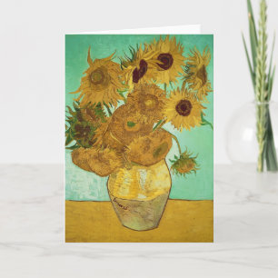 Tarjeta Vincent van Gogh   Girasoles, 1888