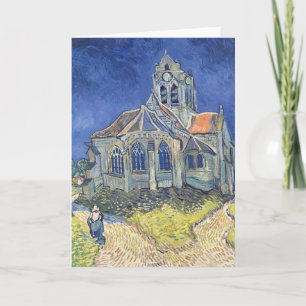 Tarjeta Vincent van Gogh  Iglesia de Auvers-sur-Oise