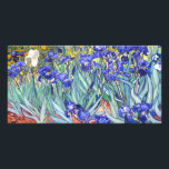 Tarjeta Vincent Van Gogh Irises Bella Artes de cosecha flo<br><div class="desc">Vincent Van Gogh Blue Irises Floral Bella Artes Irises es una de las muchas pinturas de iris del artista Post-impresionista holandés Vincent van Gogh. Como muchos artistas de su época, Van Gogh fue influenciado por impresiones japonesas en bloques de madera de ukiyo-e. Los contornos fuertes, ángulos inusuales, incluyendo vistas de...</div>