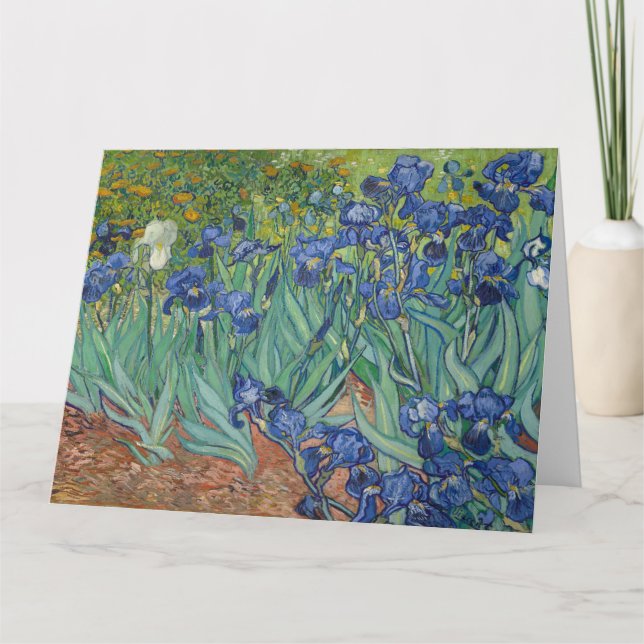 Tarjeta Vincent Van Gogh, Irises, Les Iris (Anverso)