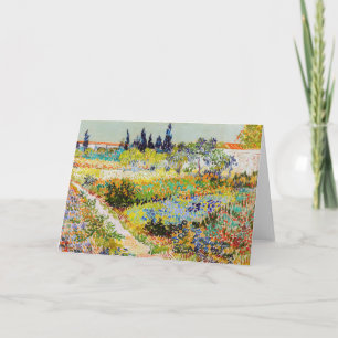 Tarjeta Vincent van Gogh - Jardín en Arlés
