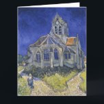 Tarjeta Vincent Van Gogh, la Iglesia de Auvers<br><div class="desc">Vincent Van Gogh - La Iglesia en Auvers,  1890.</div>
