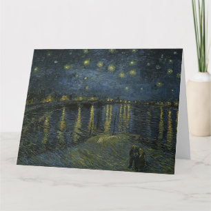 Tarjeta Vincent Van Gogh, La noche estrellada sobre el Ród