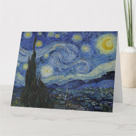 Tarjeta Vincent Van Gogh, La Noche Starry