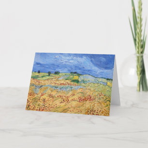 Tarjeta Vincent van Gogh - Los campos / Llanura en Auvers