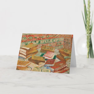 Tarjeta Vincent Van Gogh Los Libros Amarillos 1887