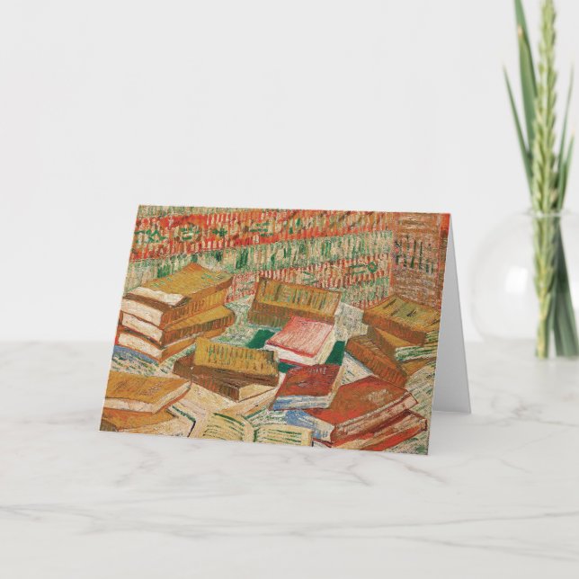 Tarjeta Vincent Van Gogh Los Libros Amarillos 1887 (Anverso)