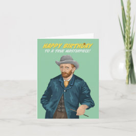 Tarjeta Vincent Van Gogh Masterpiece Birthday
