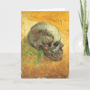 Tarjeta Vincent van Gogh - Naturaleza muerta con calavera