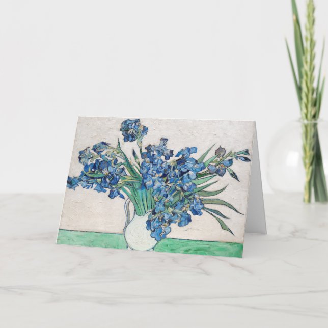 Tarjeta Vincent van Gogh - Naturaleza muerta: jarrón con l (Anverso)