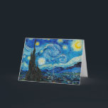 Tarjeta Vincent van Gogh, Noche Starry<br><div class="desc">Noche estrellada,  famosa pintura de Vincent van Gogh</div>