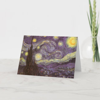 Tarjeta Vincent van Gogh - Noche Starry