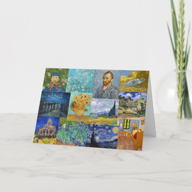 Tarjeta Vincent Van Gogh - Obra maestra (Anverso)