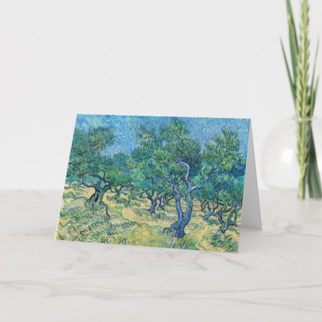Tarjeta Vincent van Gogh - Olive Grove (Anverso)