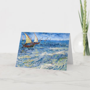 Tarjeta Vincent van Gogh - Paisaje marino cerca de Saintes