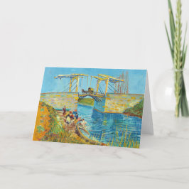 Tarjeta Vincent van Gogh - Puente Langlois en Arles #1