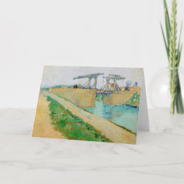Tarjeta Vincent van Gogh - Puente Langlois en Arles #2