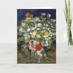 Tarjeta Vincent van Gogh - Ramo de Flores en un Jarrón