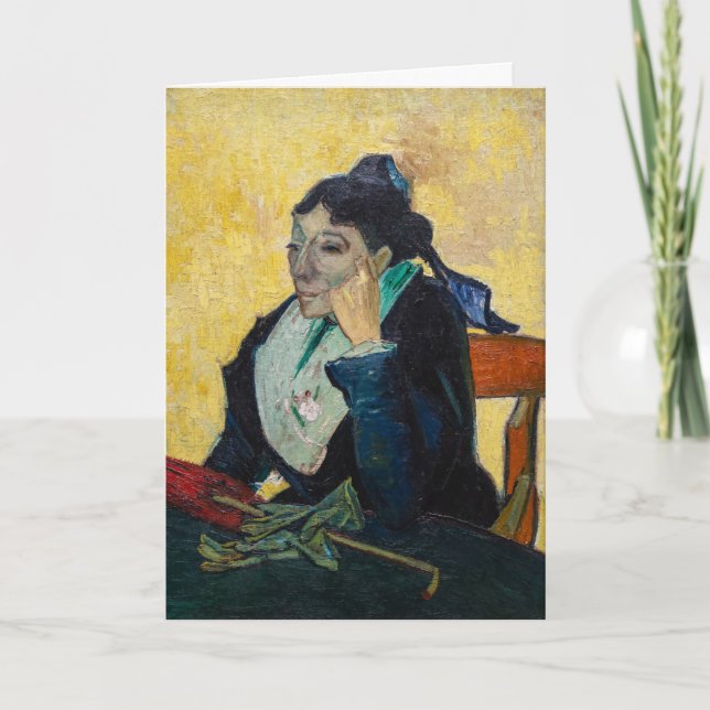 Tarjeta Vincent Van Gogh - Retrato de Madame Ginoux (Anverso)