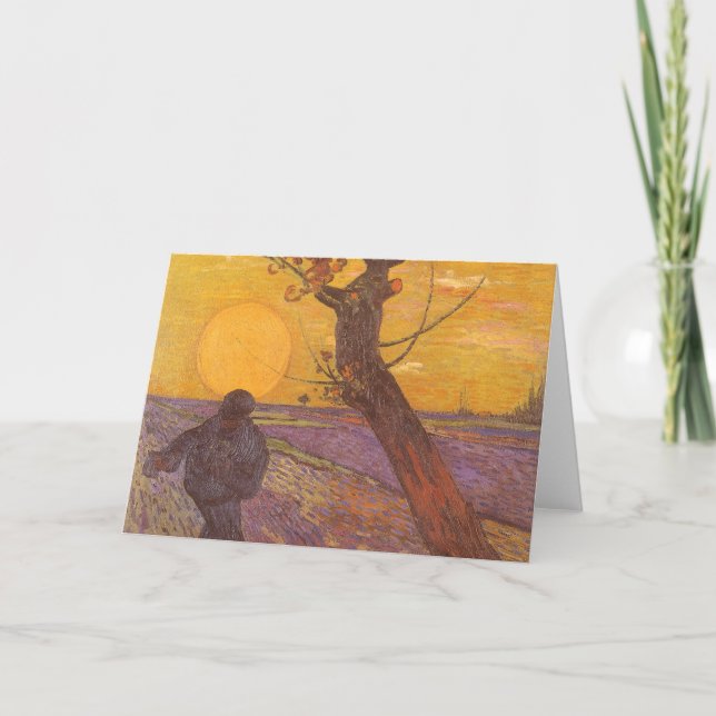 Tarjeta Vincent van Gogh - The Sower (Anverso)