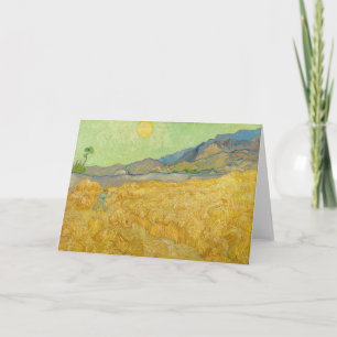 Tarjeta Vincent van Gogh - Trigal con segador