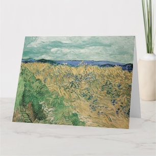 Tarjeta Vincent Van Gogh, Wheatfield Con Cornflowers