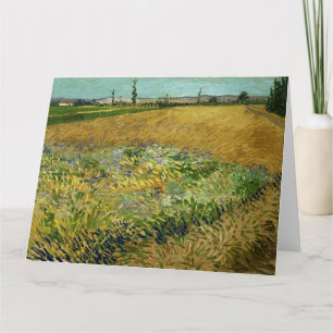 Tarjeta Vincent Van Gogh, Wheatfield, Korenveld