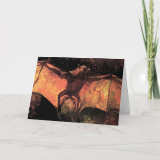 Tarjeta Vincent Van Gogh - Zorro Volador - Arte de Hallowe