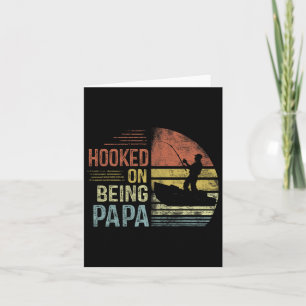 Tarjeta Vinculado a ser papá pescando regalos de papá papá