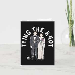 Tarjeta Vinculando a la novia del Boda Knot y Groom