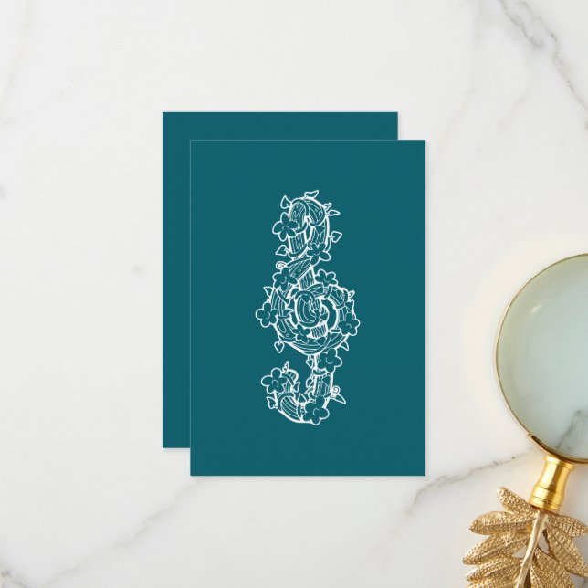 Tarjeta Vine Clef Flat (Anverso/Reverso In Situ)