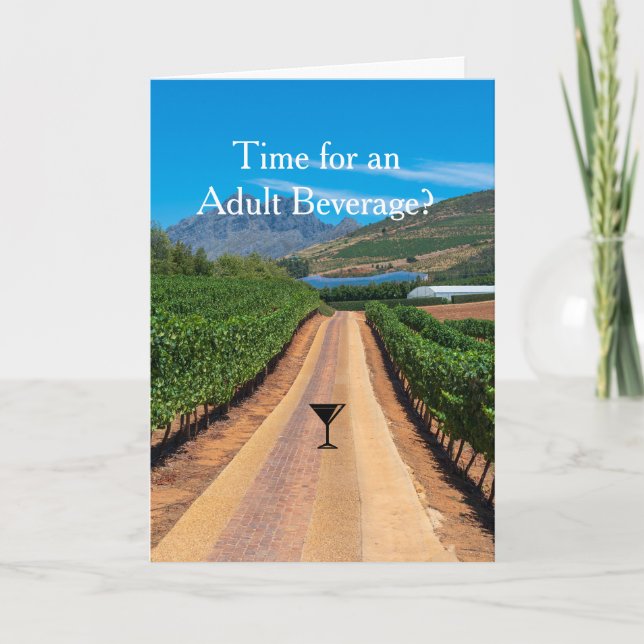 Tarjeta Viñedo sudafricano (Anverso)