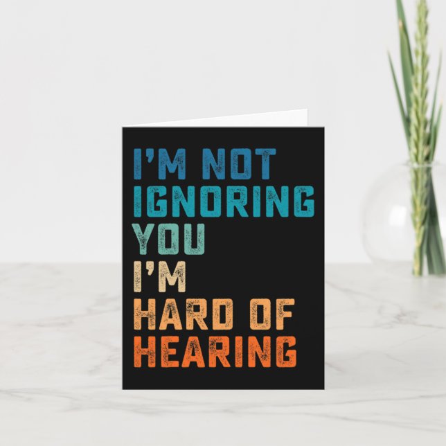 Tarjeta Viñeta Duro De Oír A Awa Sorda Del Lenguaje Del Ró (Anverso)