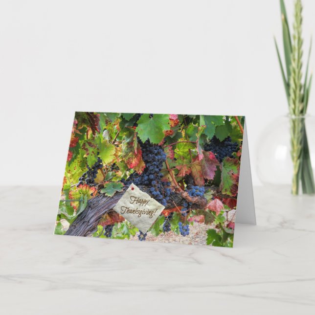 Tarjeta Vineyard de la cosecha de la cosecha del día de Ac (Anverso)