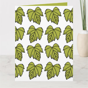 Tarjeta Vino de uva Vine Green Lees Vines