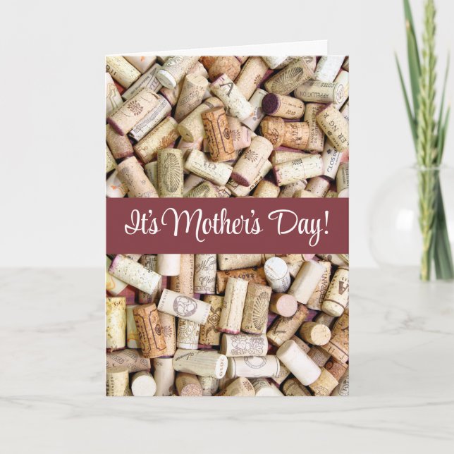 Tarjeta Vino del Día de la Madre (Anverso)