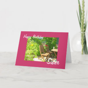 Tarjeta Vino del patio