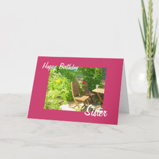 Tarjeta Vino del patio