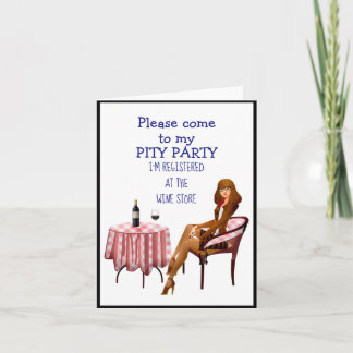 Tarjeta Vino gracioso sobre la ruptura de la colina Cumple