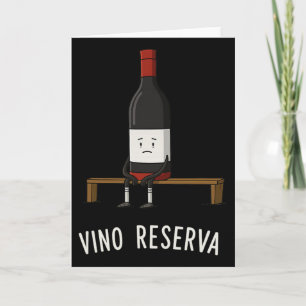 Tarjeta Vino Reserva Divertido Bancarrota de Fútbol Reserv