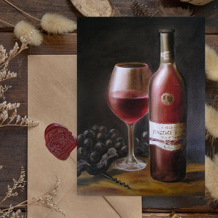 Tarjeta Vino Tinto