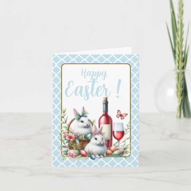 Tarjeta Vinos De Semana Santa Con Mensaje Editable (Anverso)