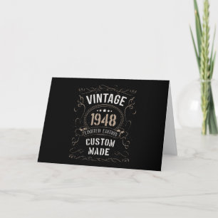 Tarjeta Vintage 1948 Limited Edition Personalizado hecho