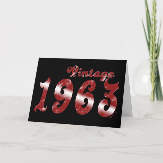 Tarjeta Vintage 1963 (Anverso)