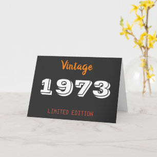 Tarjeta Vintage 1973 edición limitada 53ᵉʳ Birthday Gift