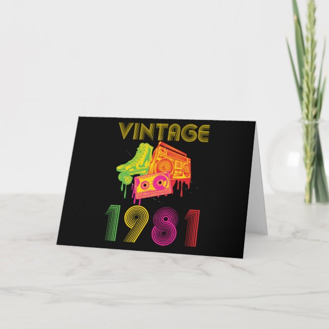Tarjeta Vintage 1981 (Anverso)